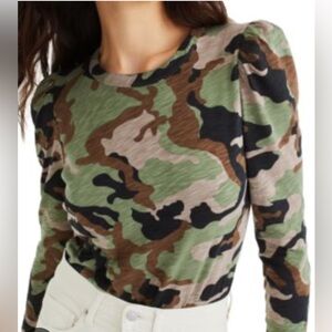 VERONICA BEARD Porter Puff Sleeve Cano Tee